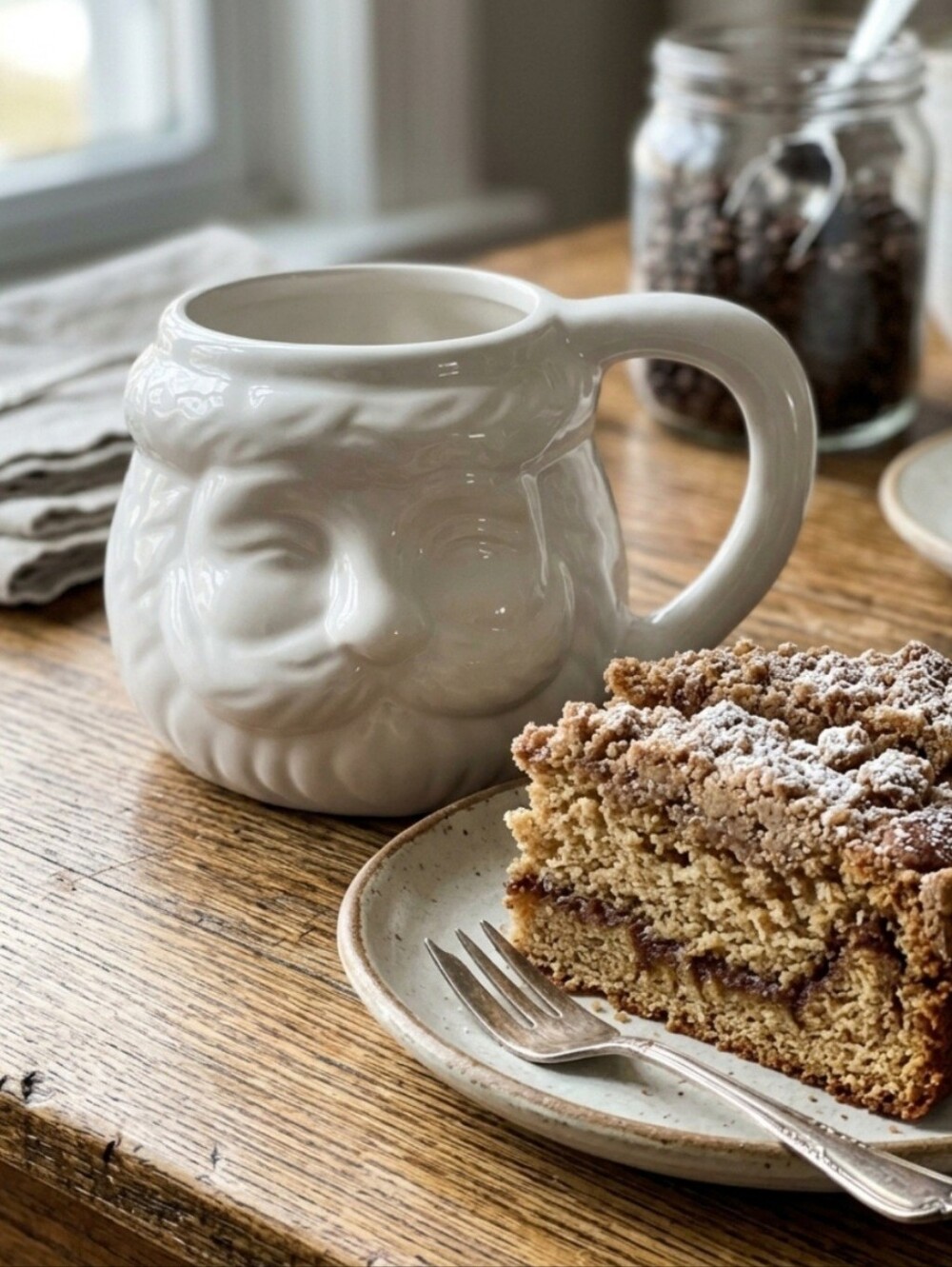 VINTAGE EARTHENWARE HEAD MUG